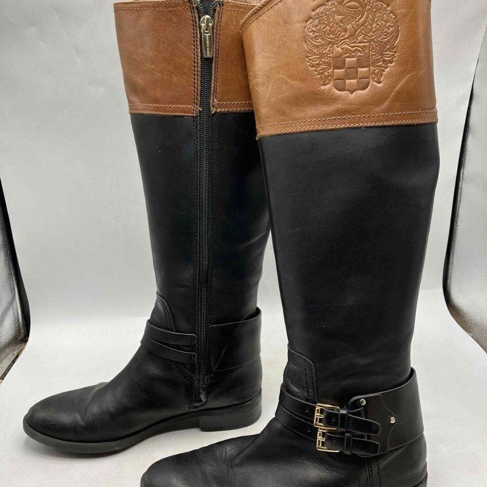VINCE CAMUTO LEATHER RIDING BOOTS Size 6.5